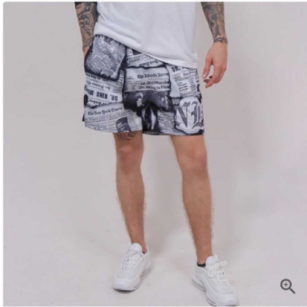 New Bara MLK Newspaper Shorts